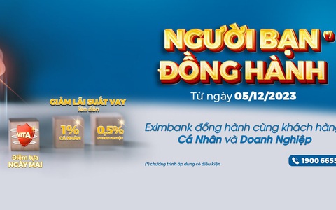 Loạt ưu đãi từ Eximbank qua 'Người bạn đồng hành'