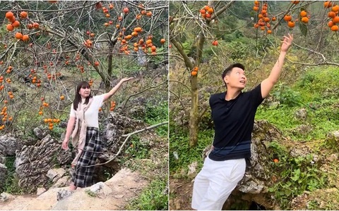 Chồng làm mẫu khi thấy vợ tạo dáng chụp hình xấu