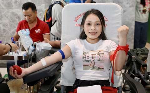 50.000 đơn vị máu hiến tặng từ Chủ nhật đỏ mỗi năm