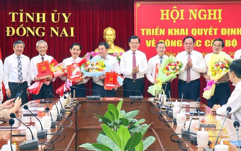 Đồng Nai điều động, luân chuyển nhiều cán bộ chủ chốt