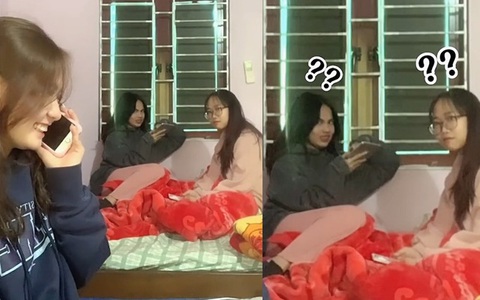 Hội bạn thân cấu kết nhái giọng trêu cô gái đang yêu