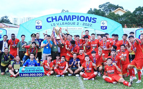 Tăng gấp đôi tiền thưởng cho nhà vô địch Giải hạng nhất quốc gia 2023