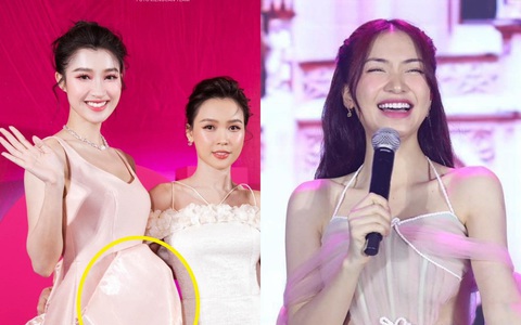 Chiếc váy 'phản chủ' khiến Hòa Minzy, á hậu Phương Nhi 'dở khóc dở cười'