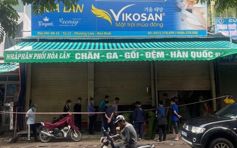 Vợ chồng chủ cửa hàng chăn drap gối đệm treo cổ chết