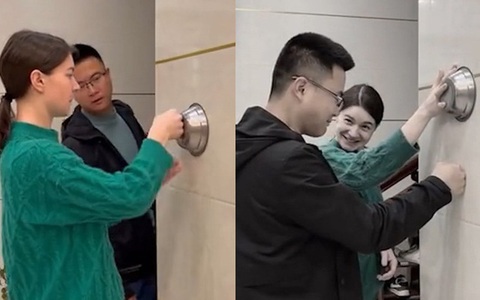 Vợ cười khoái chí khi chồng mắc bẫy lừa