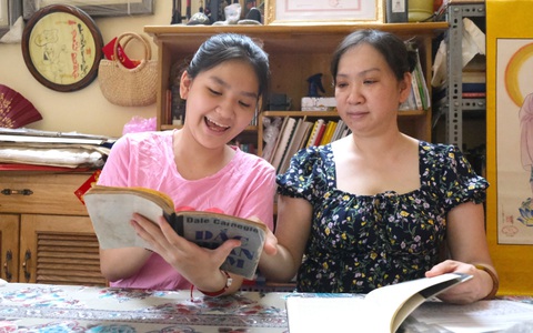 Học sinh lớp 8 truyền cảm hứng đọc sách