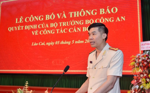 Đại tá Cao Minh Huyền làm giám đốc Công an tỉnh Lào Cai