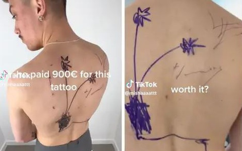 Hình xăm hơn 22 triệu đồng bị chê 'xấu quắc'