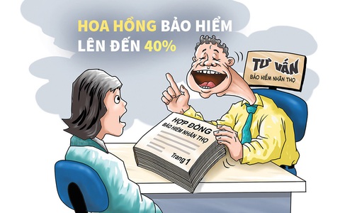 Hoa hồng bảo hiểm cao chót vót... đến 40%