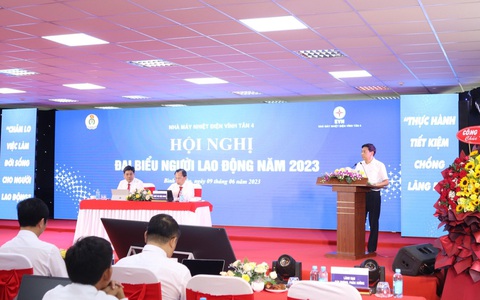 Nhiệt điện Vĩnh Tân 4 tổ chức Hội nghị đại biểu người lao động năm 2023