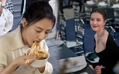 ‘Chu Chỉ Nhược' Cao Viên Viên giản dị, ăn mì ly, ‘buôn dưa lê' cùng người qua đường