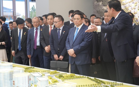 Thủ tướng Phạm Minh Chính thăm khu mới Hùng An - Trung Quốc