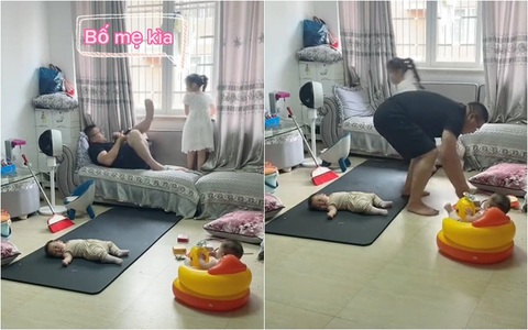 Chồng đang nằm rung đùi lướt điện thoại, vội dọn dẹp khi vợ về