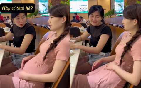 Cô gái hô biến 'bụng bầu' một nốt nhạc