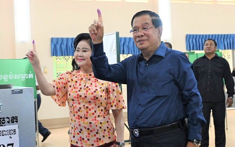 Bầu cử Campuchia: Đảng của Thủ tướng Hun Sen tuyên bố thắng áp đảo
