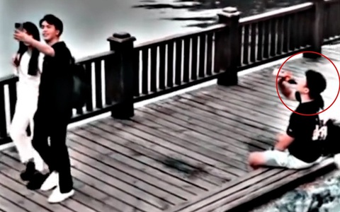 Chàng trai bị sặc nước với cặp đôi yêu nhau kiểu 'sáng nắng chiều mưa'