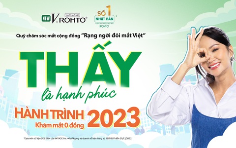 V.Rohto nhân rộng niềm vui ‘thấy’ trong cộng đồng trên hành trình 2023