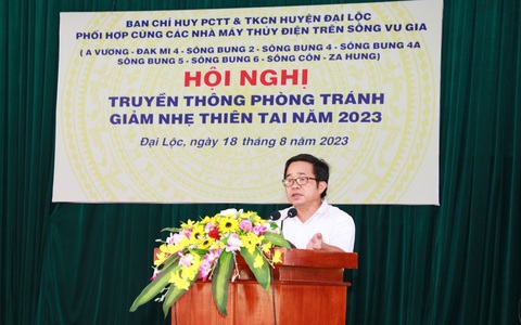 9 thuỷ điện trên sông Vu Gia cùng truyền thông 
phòng tránh giảm nhẹ thiên tai
