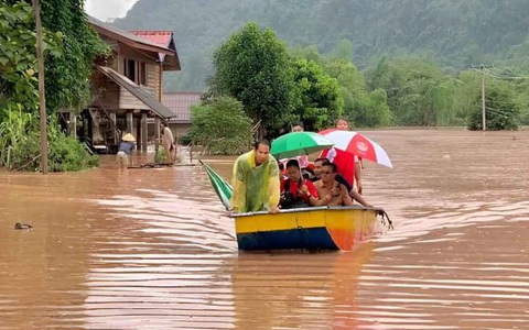 Lào: Lũ lụt và sạt lở đất gây nhiều thiệt hại nghiêm trọng
