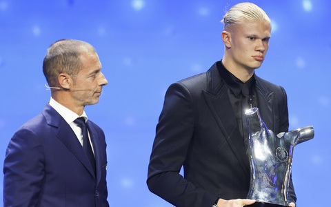 Erling Haaland được chọn là Cầu thủ nam hay nhất năm của Liên đoàn bóng đá châu Âu