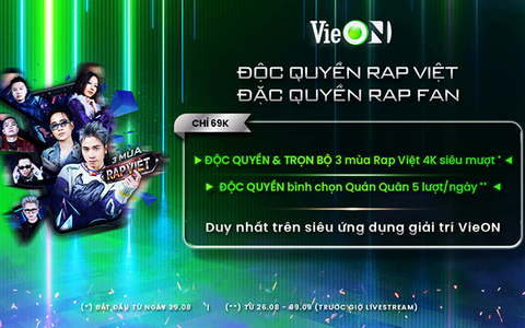 Bình chọn quán quân Rap Việt mùa 3, cơ hội nhận vé Rap Việt All-Star Concert 2023