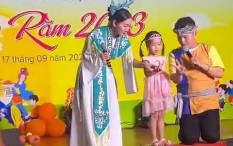 'Chị Hằng, chú Cuội' phì cười khi bé gái tự tin tính 2+3=4