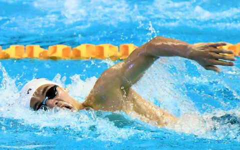 Kình ngư Huy Hoàng nói gì sau khi thất bại trên đường đua 1.500m Asiad 19?
