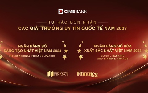 Ngân hàng CIMB nhận giải thưởng đổi mới sáng tạo năm 2023
