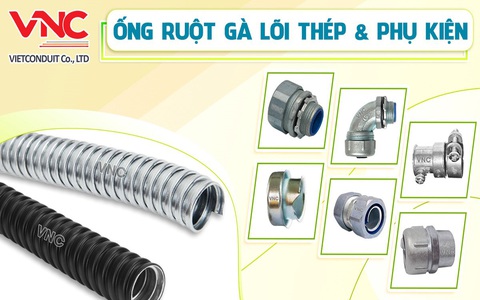 Ống ruột gà lõi thép Vietconduit được sử dụng nhiều tại các công trình xây dựng