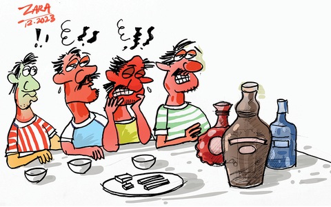 Bữa tiệc tất niên có... giường nằm