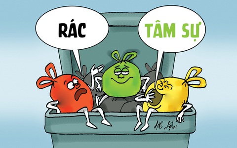 3 bịch rác tâm sự thầm kín