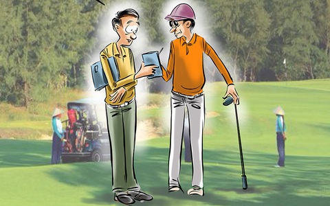 Giám đốc sở được cho về vườn đánh golf thoải mái