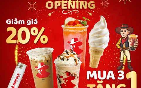 Napoly Café & Milktea ra mắt mô hình mới đầu năm 2024