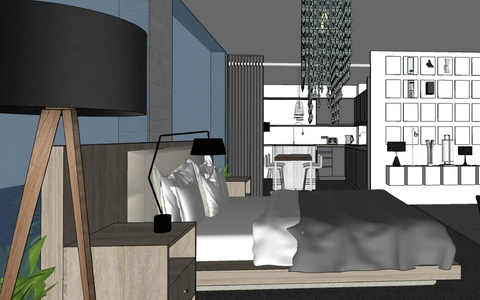 Chiếu sáng showroom nội thất, mô hình nhà ở thu nhỏ