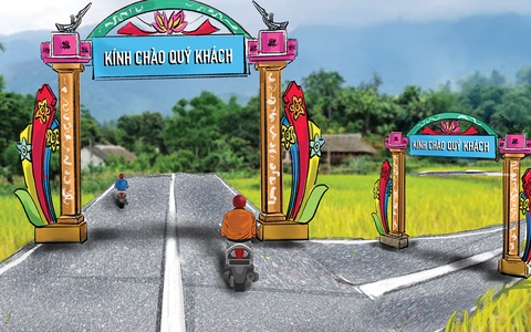 Slogan mới cho phong trào xây cổng chào