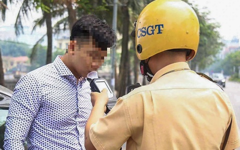 Bộ Công an bỏ đề xuất giảm phạt tiền vi phạm nồng độ cồn chưa vượt quá 0,25 miligam/lít khí thở