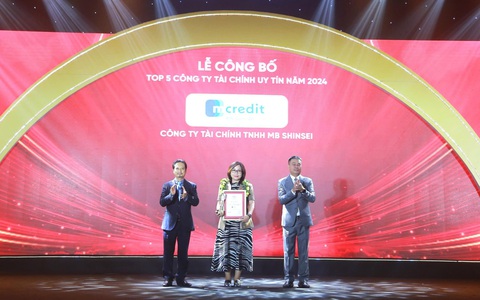 Mcredit vào Top 5 công ty uy tín nhất ngành tài chính năm 2024