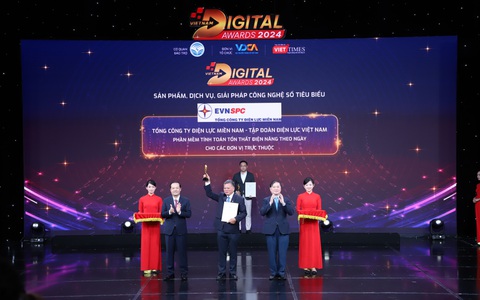 Tổng công ty Điện lực miền Nam đạt Giải thưởng chuyển đổi số Việt Nam năm 2024