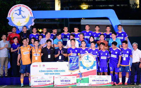 Bảo hiểm Bưu điện Bình Dương vô địch Giải bóng đá CNVC Việt Nam 2024 khu vực Bình Dương