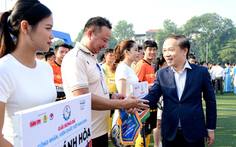 Tưng bừng khai mạc Vòng chung kết Giải bóng đá công nhân, viên chức Việt Nam 2024