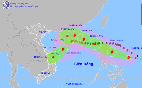 Bão Toraji sắp vào Biển Đông, tương tác bão đôi với bão Yinxing