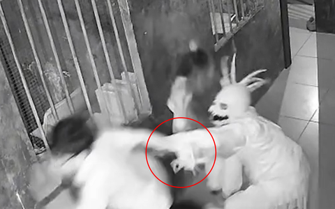 Cười sảng với thanh niên vào nhà ma nắm lộn tay bạn gái