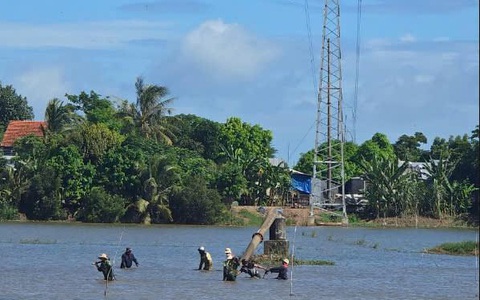 Công ty Điện lực An Giang khẩn trương về đích các công trình điện