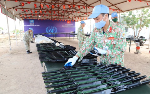 Đội Công binh số 3 Việt Nam đảm bảo năng lực toàn diện khả năng vận hành các loại trang thiết bị