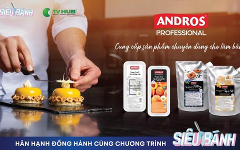 ANDROS Professional giúp đầu bếp bánh sáng tạo trong Siêu Bánh mùa 2