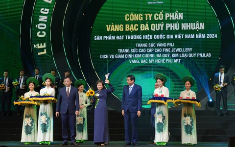 PNJ 9 lần liên tiếp được vinh danh Thương hiệu quốc gia