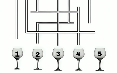Chiếc ly nào đầy nước trước tiên?