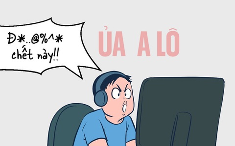 Thanh niên thời nay vừa chơi game vừa chửi thề