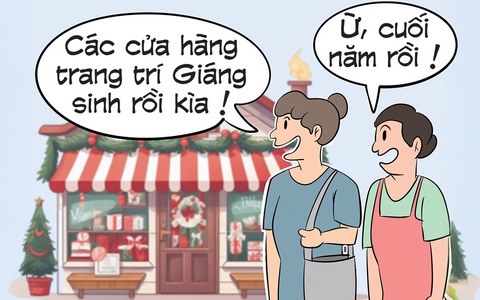 Không khí Giáng sinh và không khí... đào đường