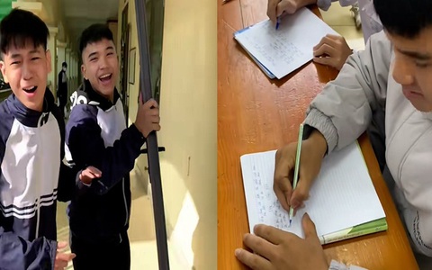 Hai nam sinh viết bản kiểm điểm vì khoe 'anh có cửa yêu em'